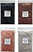 Sea Salt Shack Classic Variety 4 Pack | Himalayan Pink Crystal Salt, French Grey Sea Salt, Red Alaea Hawaiian Sea Salt, Black Lava Hawaiian Sea Salt (4oz Each)