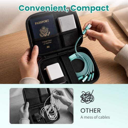 4 in 2 USB A/C to USBC Charging Cord,USB C Splitter Multi Charging Cable - 5