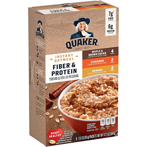 Quaker Instant Oatmeal Fiber and Protein