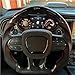 Car Steering Wheel Car Accessories L-ED Steering Wheel Carbon Fiber Compatible For Dodge Challenger Charger SR-T HELLCAT 2015-2024