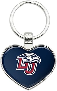 Liberty University Primary Logo Keychain Heart Love Metal Key Chain Ring