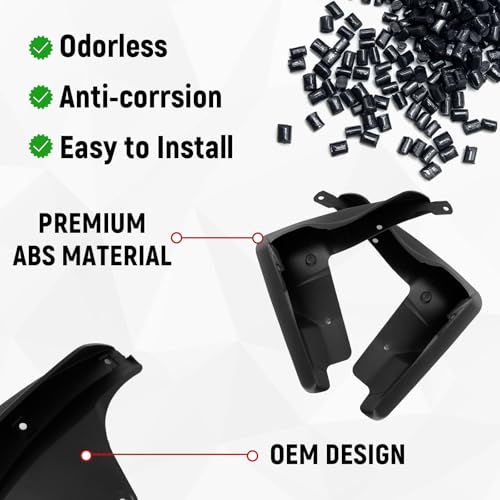 Image of Mud Flaps Compatible with Toyota Camry SE /XSE 2025 2026 (OEM Style), Front and Rear Mud Splash Guard 4PC-Set, Driver and Passenger Sides Wheel & Tire Mudguards