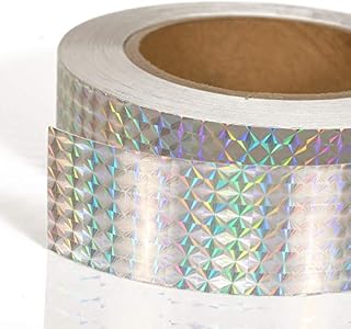 Adhesive Bird Scare Repellent Flash Tape: Holographic Deterrent Devices for Pigeon, Woodpecker, Hawk