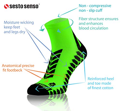Laufsocken Sesto Senso Sport Socken für Damen und Herren im 3er Pack