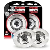 SinkShroom Revolutionary Clog-Free Sink Strainer Basket, 2-Pack, Stainless Steel