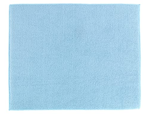 WENKO Tapis égouttoir en microfibre Miko - Tapis d'égouttage, fond d'évier pour la vaisselle, Polyester, 40 x 47 cm, Bleu