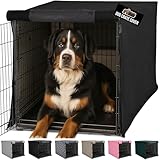 GORILLA GRIP Dog Crate Covers Compatible with Amazon Basics Dog Crates, All Sides Open, Privacy Cover Fits 48