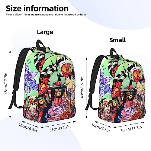 Canvas Backpacks Helluva Anime Boss Laptop Backpack Unisex Multipurpose Double Shoulder Bag for Camping Travle Work Hiking Gifts4