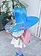 TaissBocco Kinder Regenmantel, Cartoon Duck Regenmantel und Regenschirm Hut Wasserdichtes UFO für Baby Mädchen und Jungen Poncho Regenhut (Blue, S)