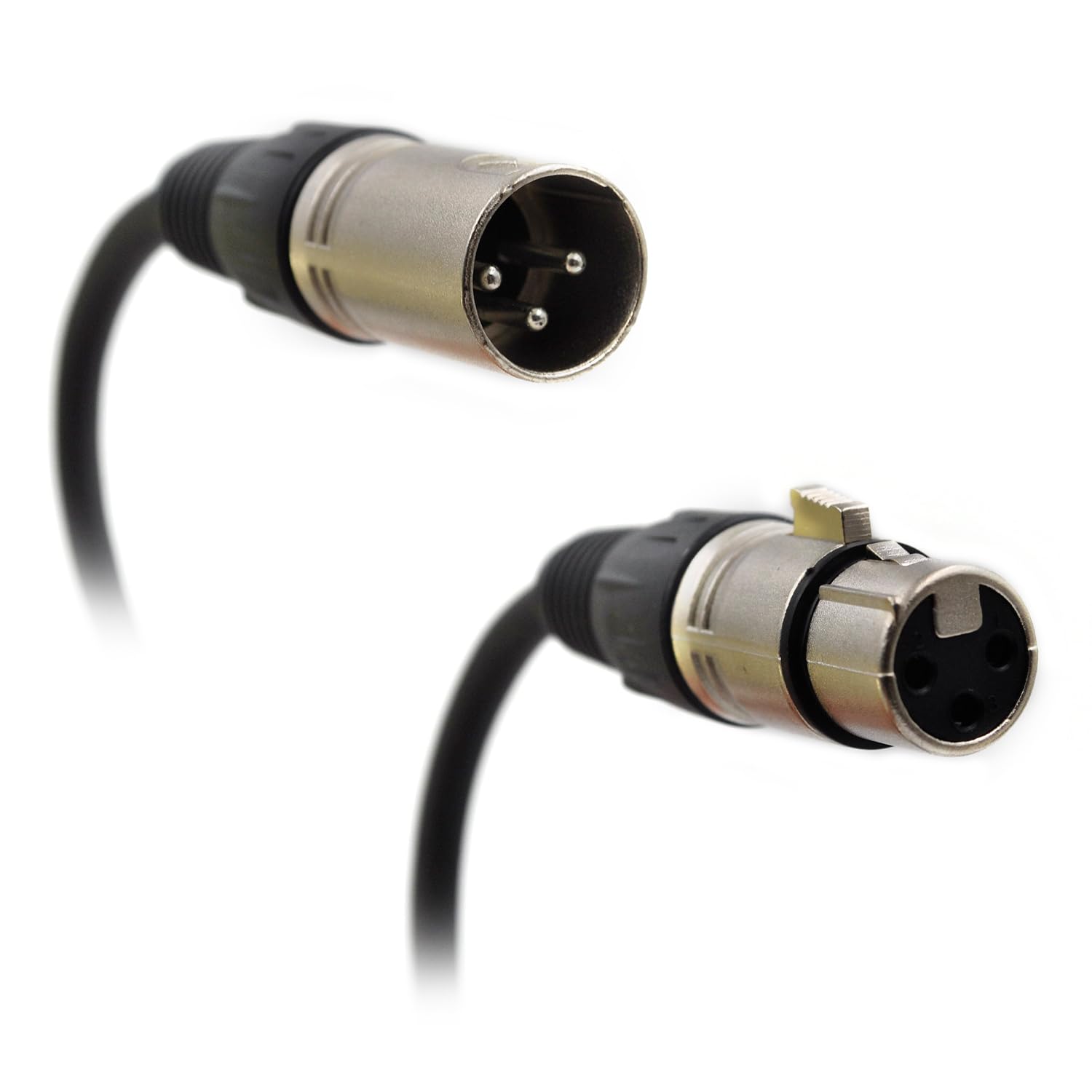 Cavo per microfono XLR a 3 pin da maschio a femmina, cavo bilanciato per microfono, 6,5 m, nero