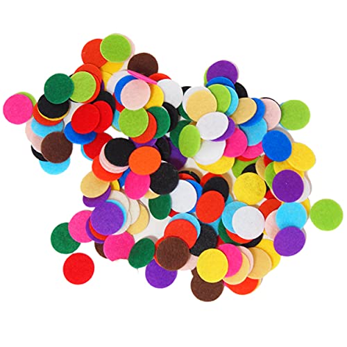 Playfully Ever After Mixed Color Assortment Felt Circle Stickers (1 inch - 100pc)