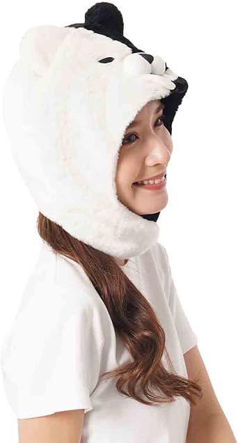 SAZAC Kigurumi Hat - Monokuma- Cozy Costume Beanie Cap - Adult Size