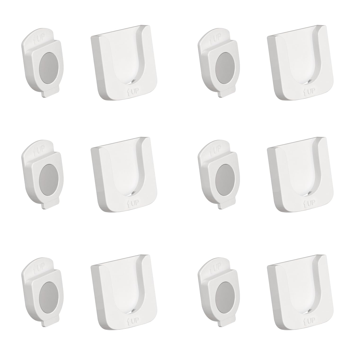 Supporto Magnetico Per Telecomando - 6 Pezzi Bianchi - Adesivo Per Parete O Mobili - Pratico E Universale - Foto 6