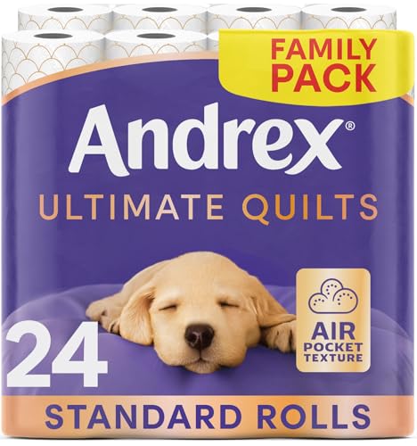 Andrex Ultimate Quilt Toilet Roll - 24 Toilet Rolls 4x6, 3-Ply
