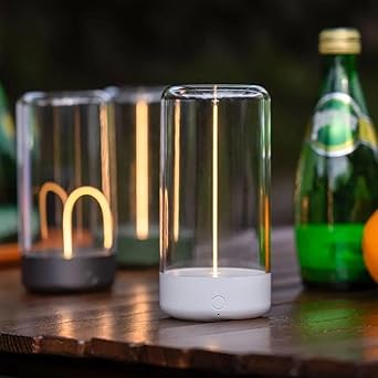 calldrishe Minimalist Filament Light LED Table Lamp Smart Touch Magnetic Light Cute Bedside Table Lamp for Office Desk Home Decoration Unique Ambient Light Mood Lighting for Bedroom Beside