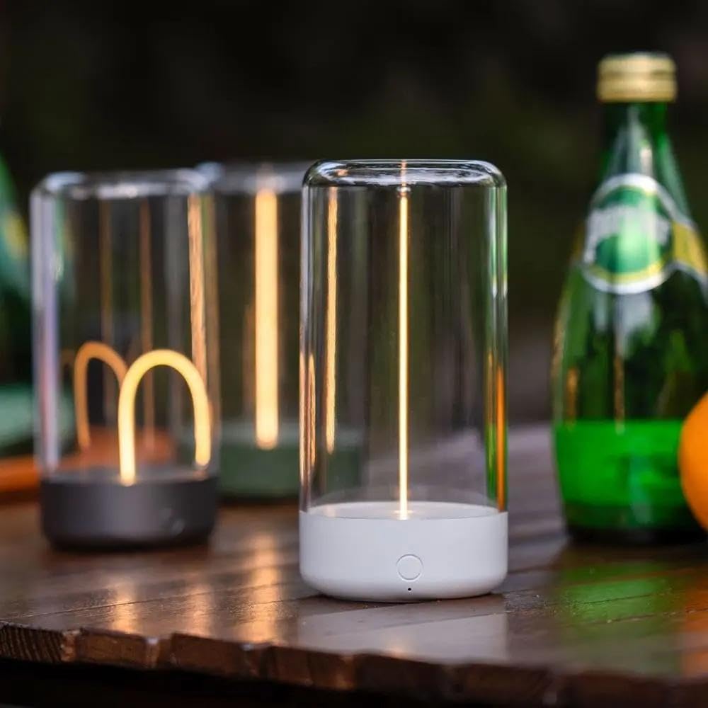 Minimalist Table Lamp Cordless LED Desk Lamp Rechargeable Modern Night Lights Smart Rechargeable Desk Lamp for Office Table Cute Magnetic Light for Home Decor Filament Desk Lamp-image-5