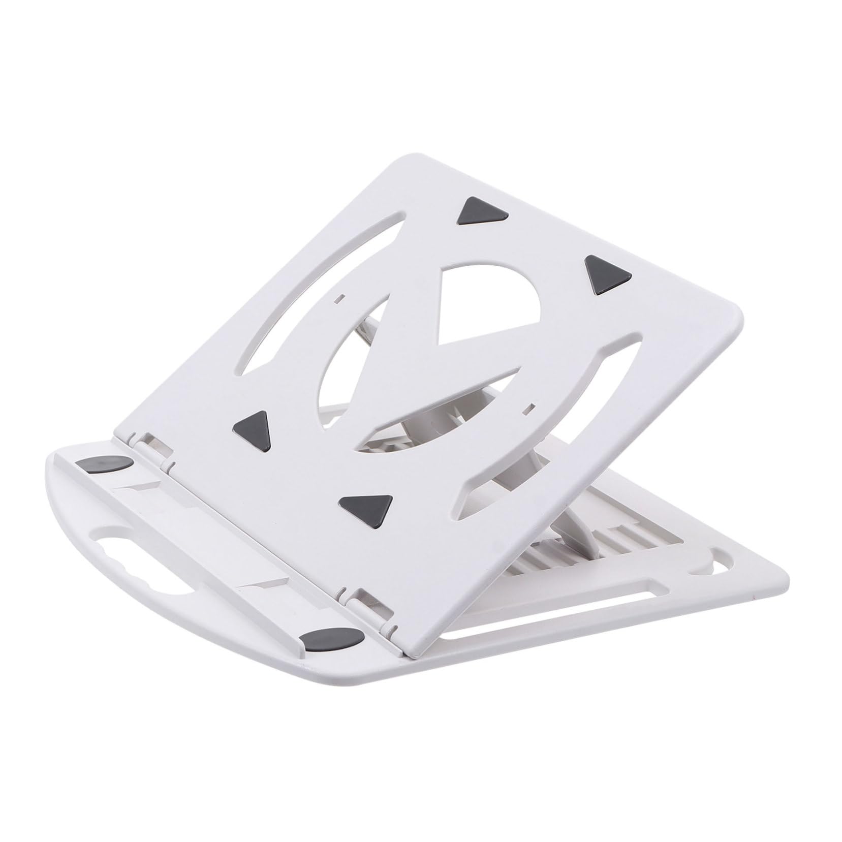 Soporte para Computadora Portátil Soporte de Plástico Diseño Hueco y Centro de Gravedad Estable para Escritorio