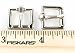 Roller Buckles 1/2" Heavy Duty Nickel Finish 25 Pieces