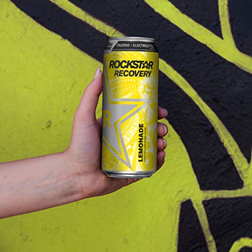 Rockstar Recovery Lemonade Energy Drink, Caffeine And Electrolytes, 16Oz (24 Pack) (Packaging May Vary) #TOP1