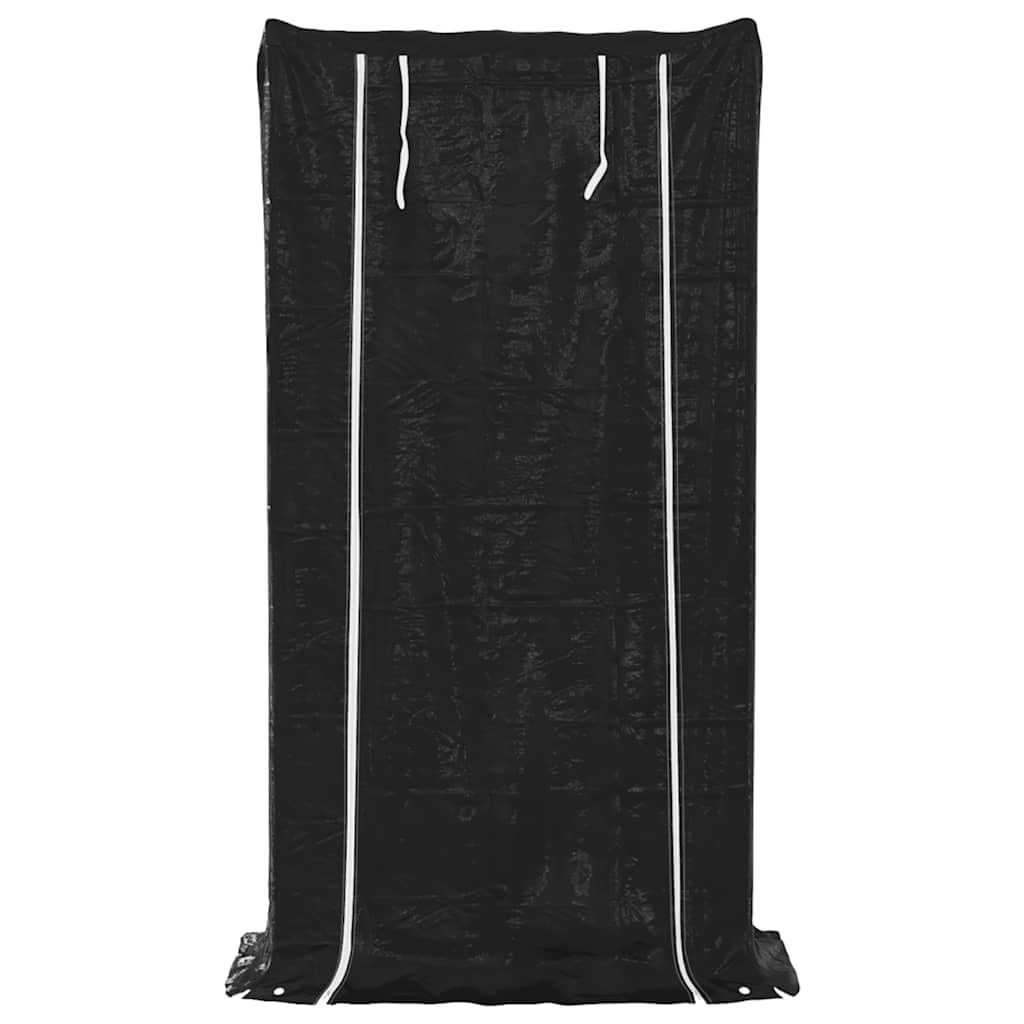 Estantería para leña de acero galvanizado con protección contra la lluvia, 100 x 40 x 200 cm, resistente a la intemperie, para jardín, terraza y salón, ayuda para guardar madera seca