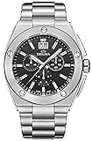 delmagyar Silber Edelstahl uhrenarmband DELMA Midland Chronograph