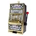 Trademark Gameroom Slot Machine Coin Bank - Electronic Realistic Mini Table Top Novelty Casino Toy with Lever for Kids & Adults (Crazy Diamonds)