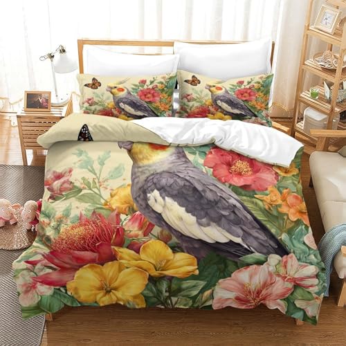 Housse de couette éléphant 260x220 parure de lit 3D microfibre douce
