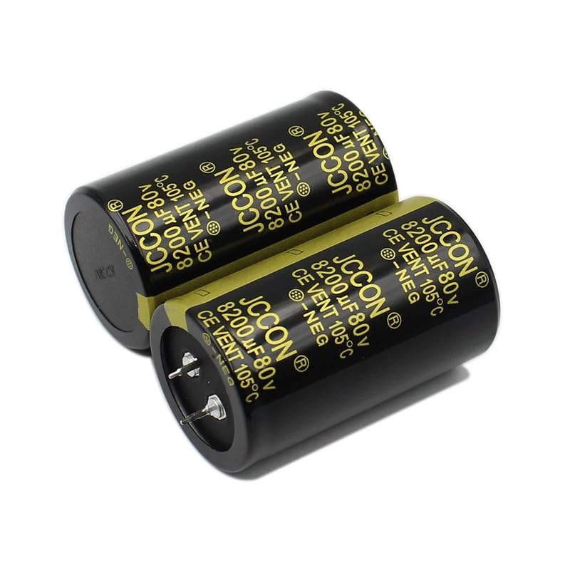 2 electrolytic capacitors 80V 8200UF Volume 35X60MM2 pin Welded snap in Terminal 80V 8200 uF