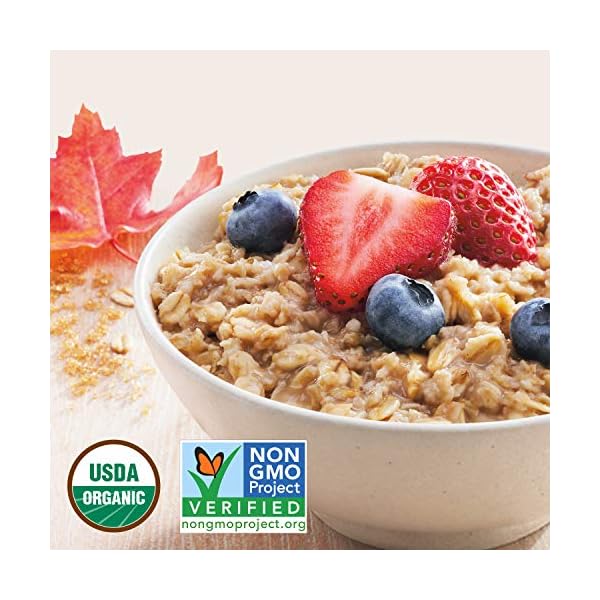 QUAKER-Instant-Oatmeal-USDA-Organic-Non-GMO-Project-Verified-3-Flavor-Variety-Pack-Individual-Packets-32-Count QUAKER Instant Oatmeal, USDA Organic, Non-GMO Project Verified, 3 Flavor Variety Pack, Individual Packets, 32 Count (Pack of 1)