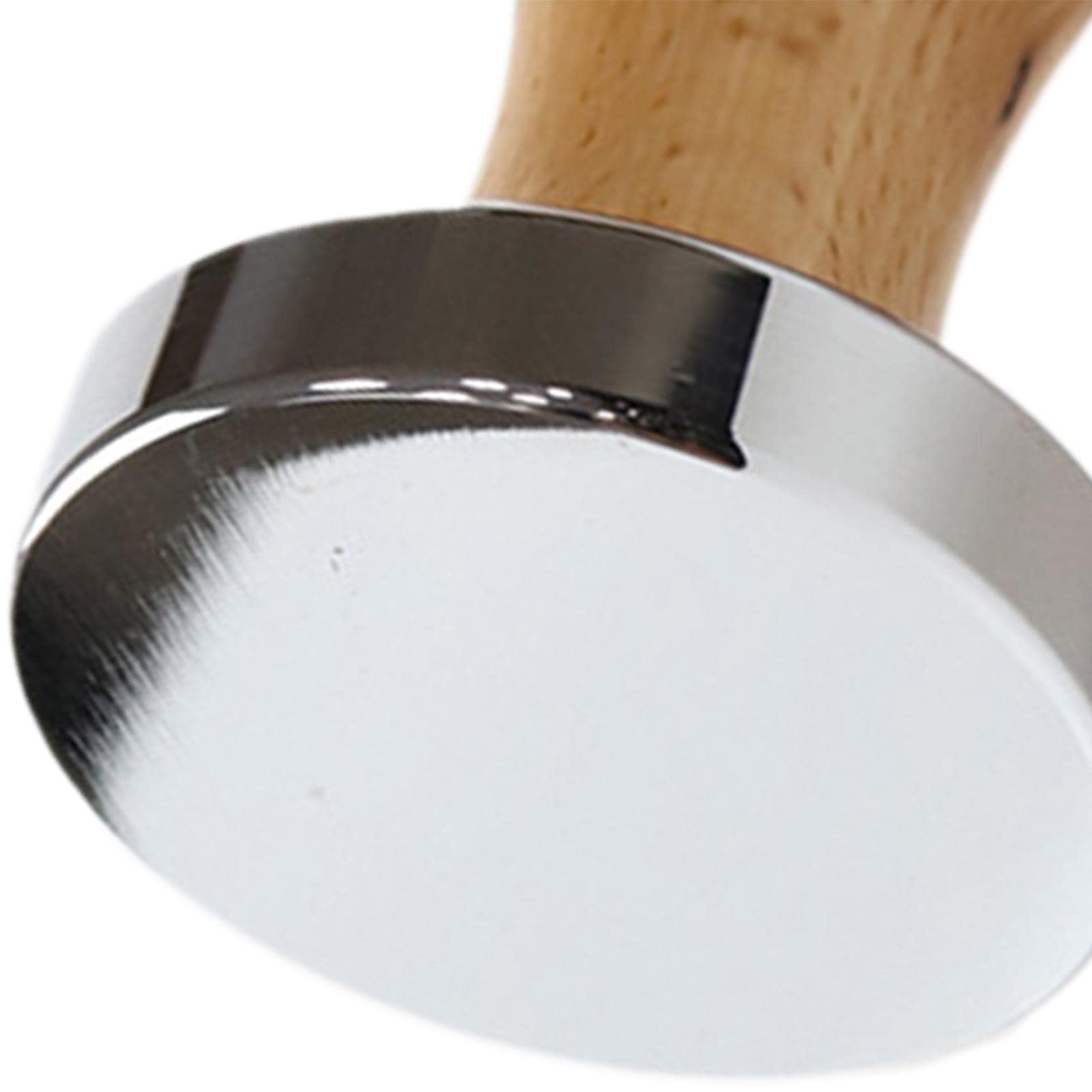 Pressacaffè in Acciaio Inox con Manico in Legno per Una Pressatura Uniforme Del Caffè Macinato per Macchina Espresso con Base Solida E Antiscivolo Ute, 5 pezzi