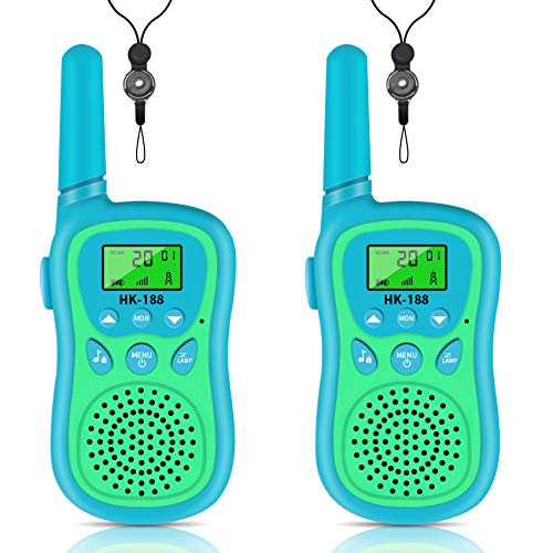 Admitrack Walkie Talkies for Kids, Radio Toy & Handheld 3 Miles Long Range 22 Channel, Kids Toys Outdoor Adventure Camping Game Parent-Child Interaction Gift for Children