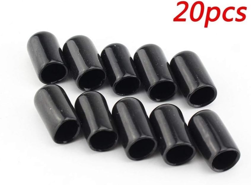 Hose Connector Adapter Soft Rubber Durable Protective Cover, Used for High Pressure Quick Connector Fittings Male Plug Socket Dust Cap Black 20 Pcs/Set/Cover Cap *20