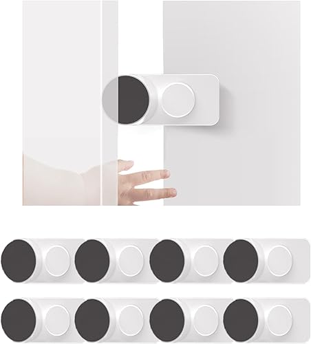 CMINGJ Paquete de 8 topes de puerta ajustables, tope de puerta para puerta, protector de pellizco para dedos, tope de puerta giratorio para bebés y