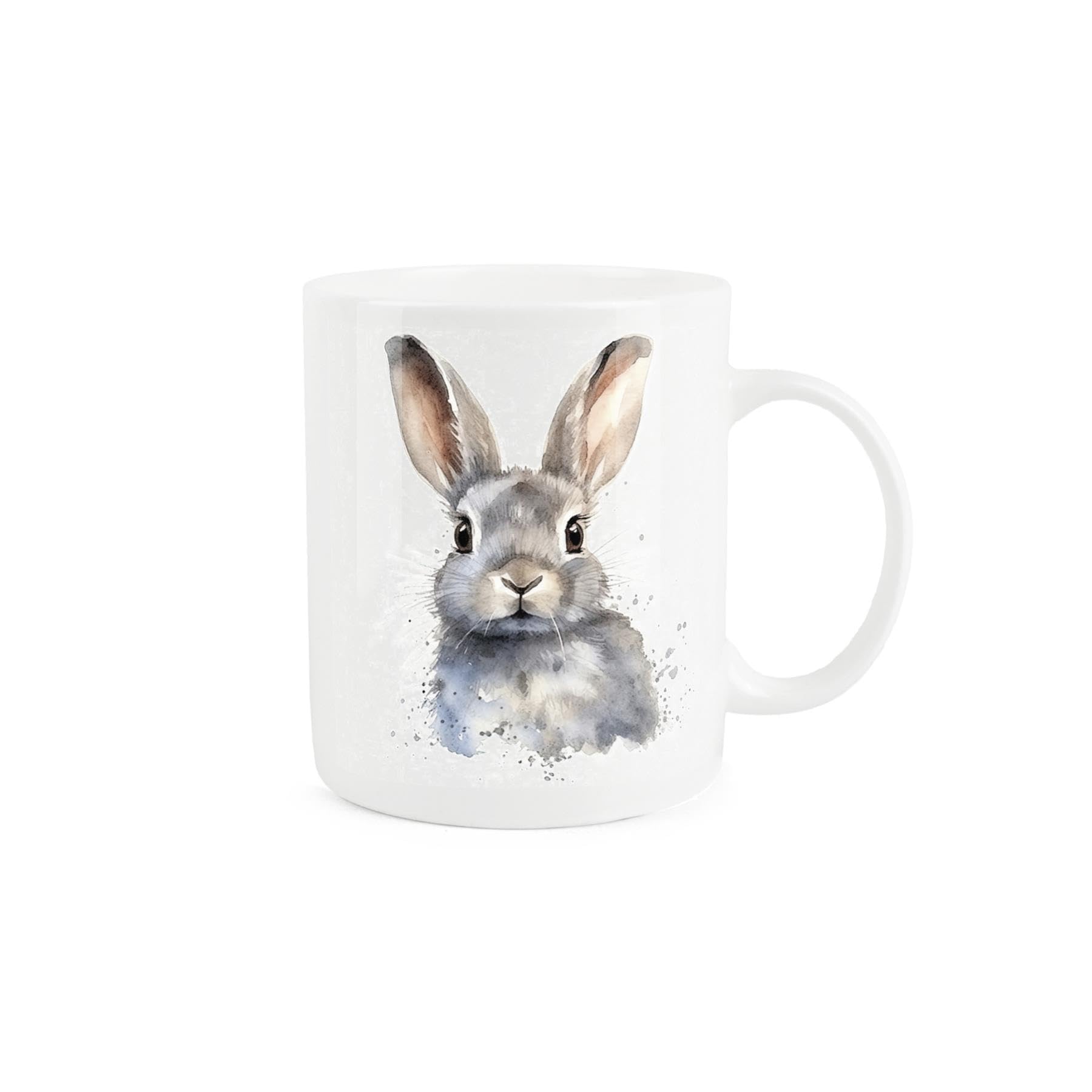Purely Home Hare Mug - Wild Animals Nature Gift/Present Mug - Tea Coffee White Bone China Mug