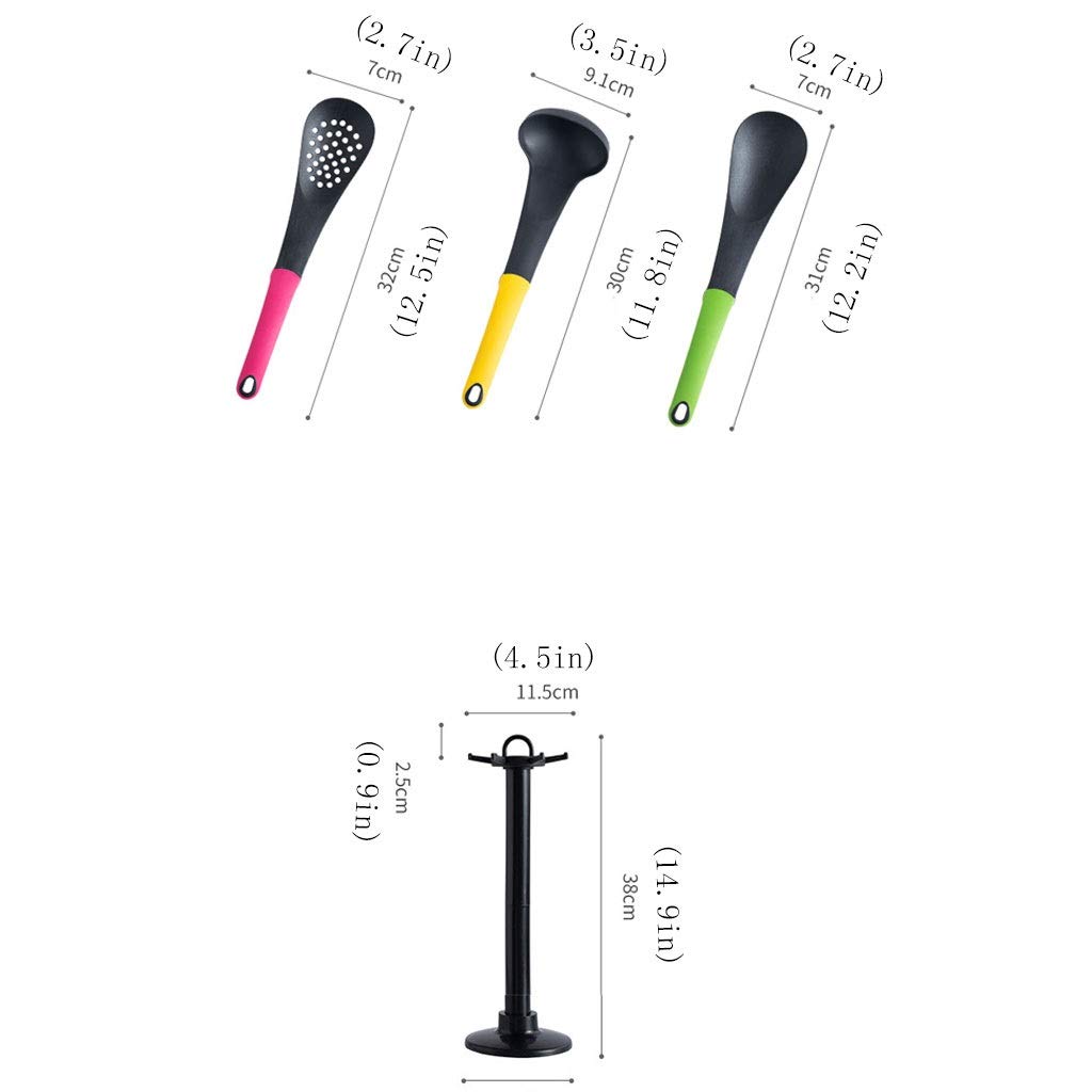 Espátula Juego de espátulas de Silicona Premium de Alta Resistencia al Calor, Juego de Herramientas Especiales for cocinar en Cocina Antiadherente, Juego de 6 espátulas de Cocina