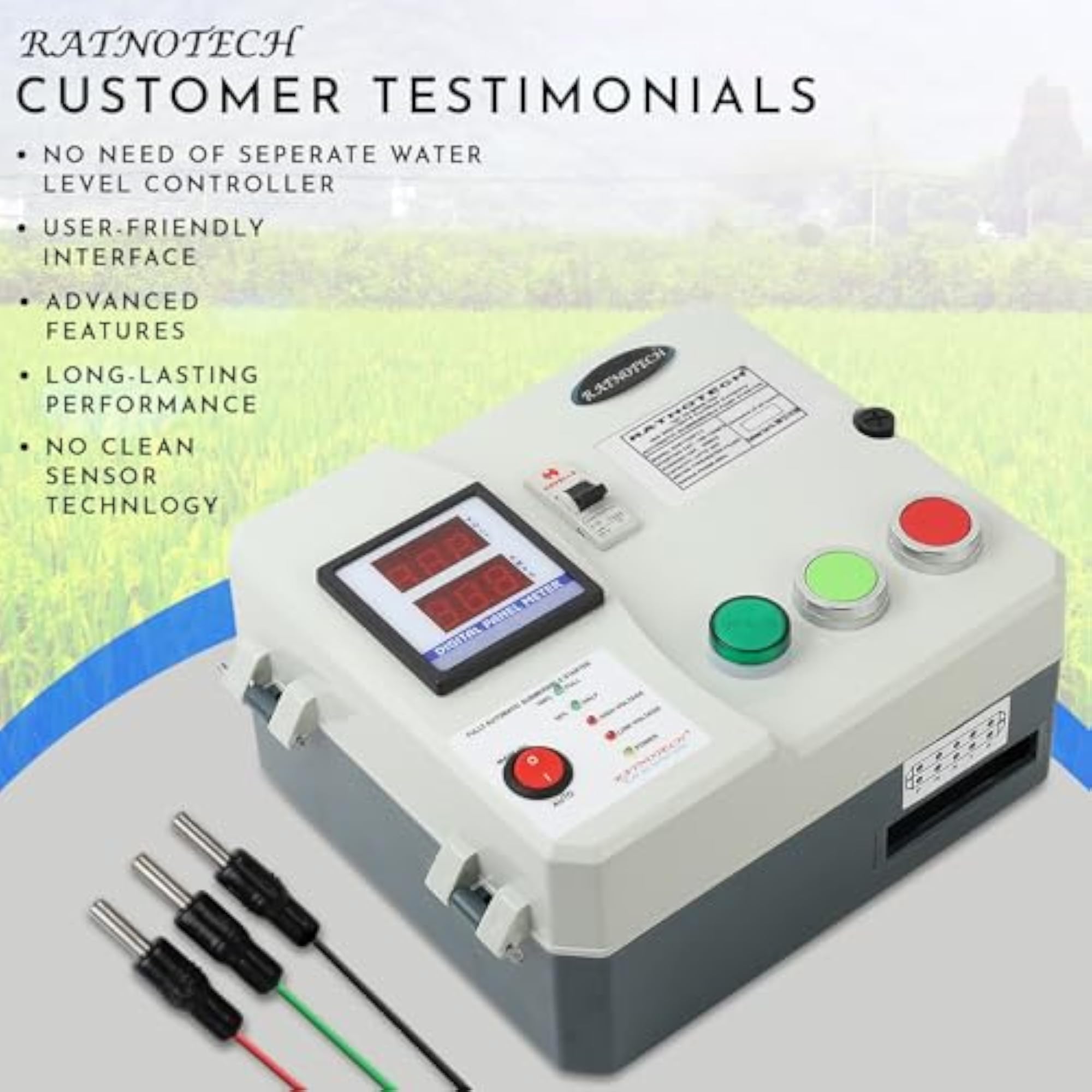 Fully Automatic Submersible Pump Starter with Water Level Controller
