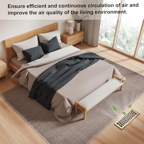Grille d'aération réglable en acier robuste avec clapet oscillant