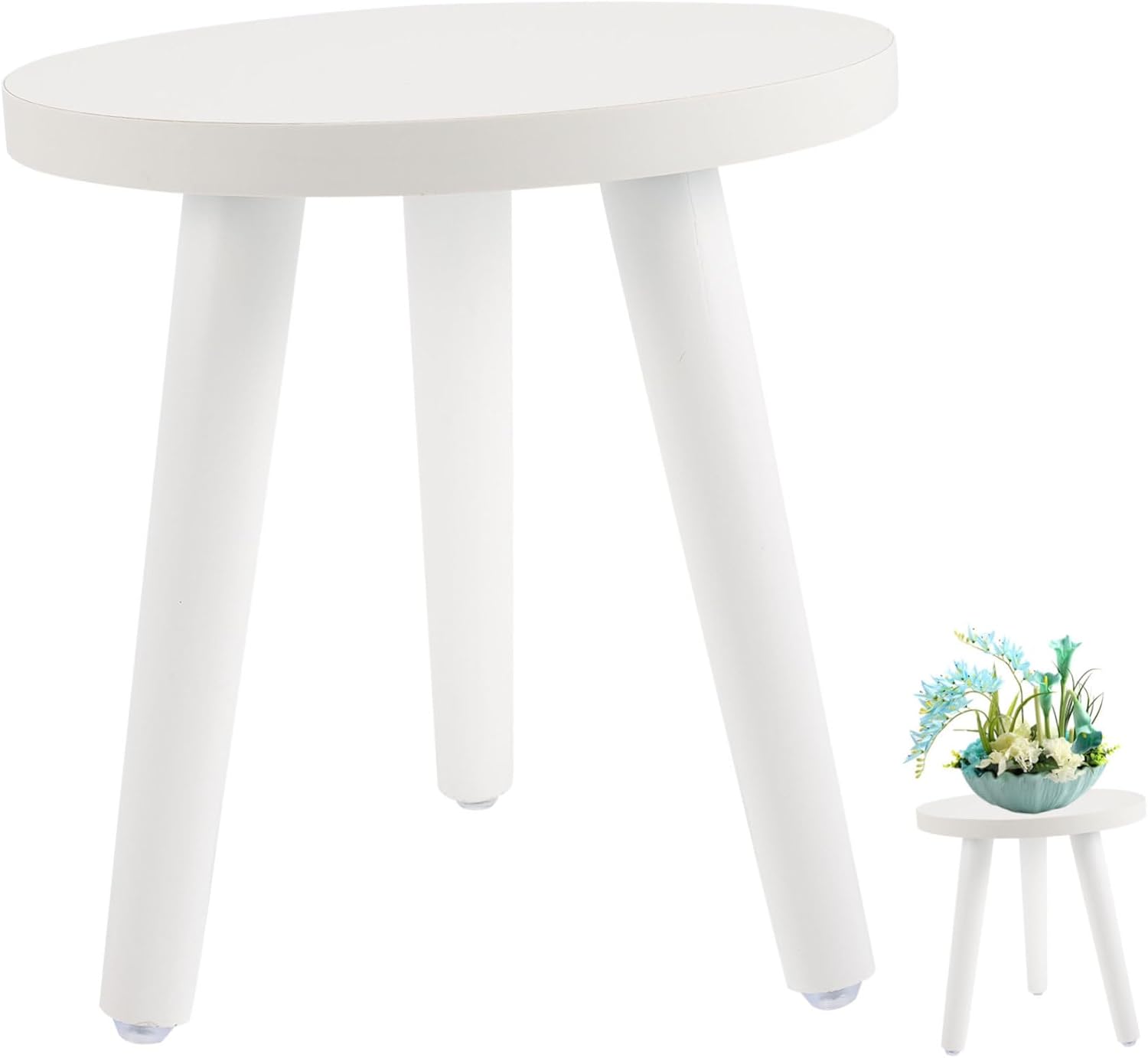 Plant Stand Wood Tall Wood Plant Holder Plant Stand Small Round Side Plant Holders en Stool Display Shelf Bracket Pot White High Rural