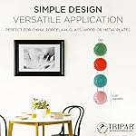 TRIPAR Vertical Wall Plate Rack, Black Display (4 Tiers) - Lightweight & Durable - Contains 4 Non-Adjustable Brackets - Elegantly Display Plates, Tiles, Artwork, & More - Image 2
