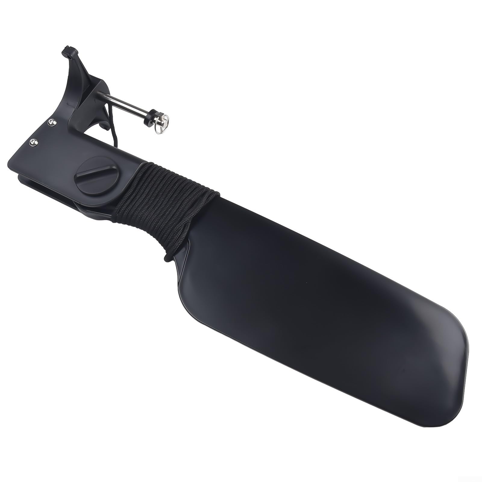 Nylon Para Kayak Timón Con Polea Para Canoa Barco Control De Dirección Gran Cola Accesorio De Pesca Color Negro 51x12.5 Cm Tamaño
