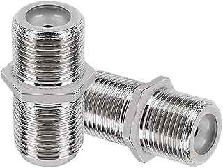 2pcs F Type to TV IEC 90 Degree Male Plug & Female Ja-ck R*/F Coaxial Adapter Adapter TV Coaxial an/te/na Connector(FKK)