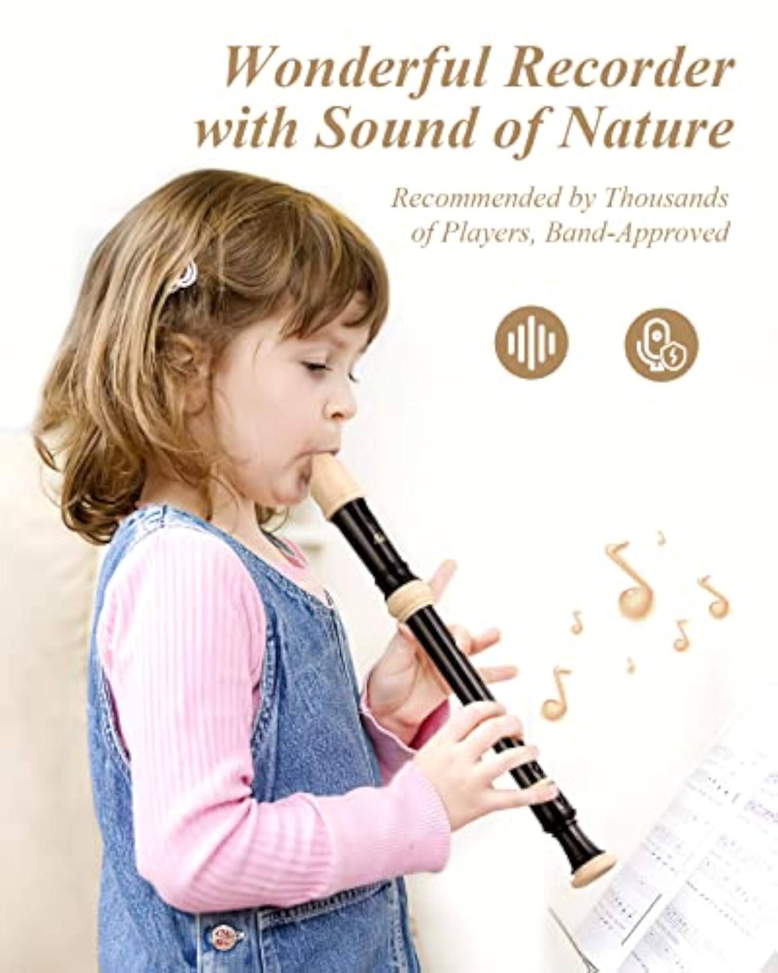 Baroque Style Soprano Recorder Instrument