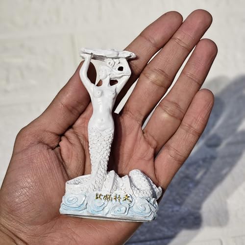 Image of Miniature Vintage Mermaid Statue for Home Decor Resin Figurine for Mini Garden Dollhouse Aquarium Decor Cute Collectible Showpiece Gift Item