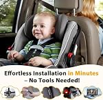 Baby Car Camera for 2 Kids - 7-Inch Split-Screen Monitor, Dual HD 1080P Cameras, Night Vision, 360° Rotatable, Easy Install Backseat Camera for Safety & Convenience - Perfect for Twins or Siblings