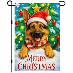 Brown Dog Santa Scarf Tree