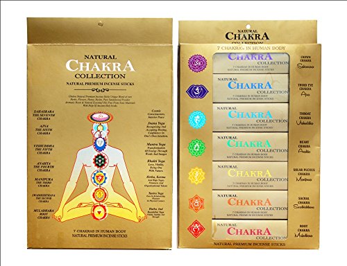 Ayurvedic 7 Chakra Incense Sticks Collection Set | Natural and