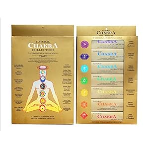 7 Chakra Incense Sticks Collection Set | Natural and Premium Incense Sticks for Human Body | 7 packs of 15 sticks each