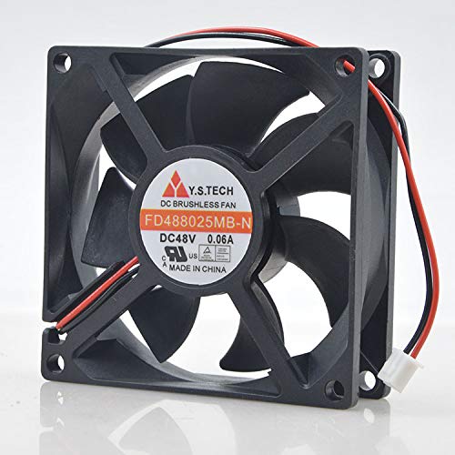Y.S 8CM FD488025MB-N 48V 0.06A 8025 Ball Elevator Inverter Fan