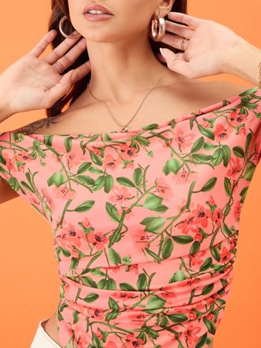 Image of Uptownie Women Top | Stretchable Cowl Neck Ruched Design | Sleeveless & Knitted Fabric for Casual Soft & Comfortable