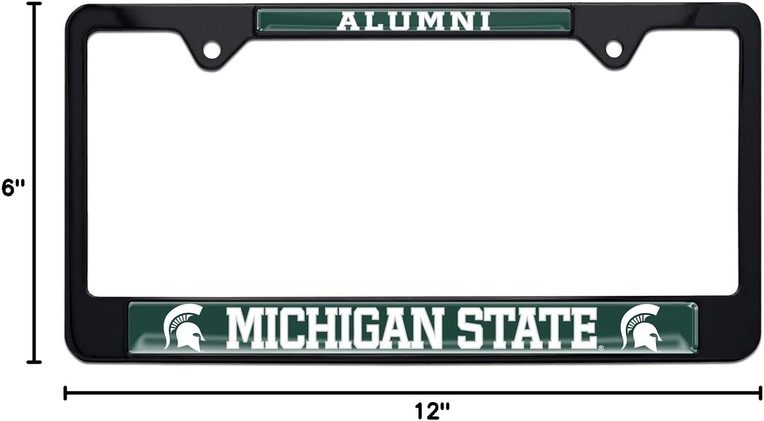 Michigan State Alumni Black License Plate Frame